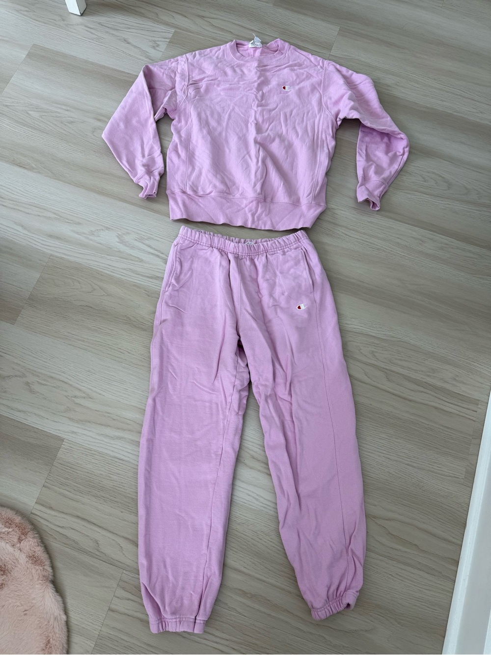 Champion Light Pink Sweat Set